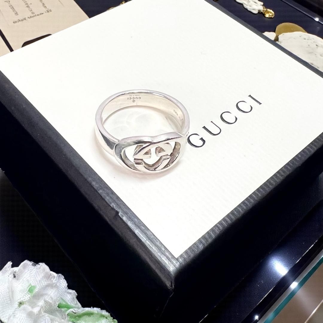 Gucci Interlocking Silver Ring 20 From Japan - image 1