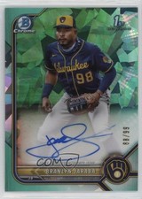 2022 Bowman Sapphire Edition Chrome Prospects Aqua 88/99 Branlyn Jaraba Auto 9hx