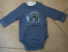 GARANIMALS Long Sleeve Bodysuit Blue "MOMMY'S BEST CRAWLER" Snail 0-3M NWT — photo 1