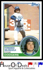 1983 Topps #40 Fernando Valenzuela Los Angeles Dodgers Card