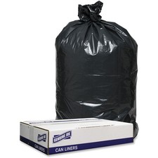 Heavy Duty Trash Can Liners Leak Resistant Coreless 33 Gal Commercial  1.2mil