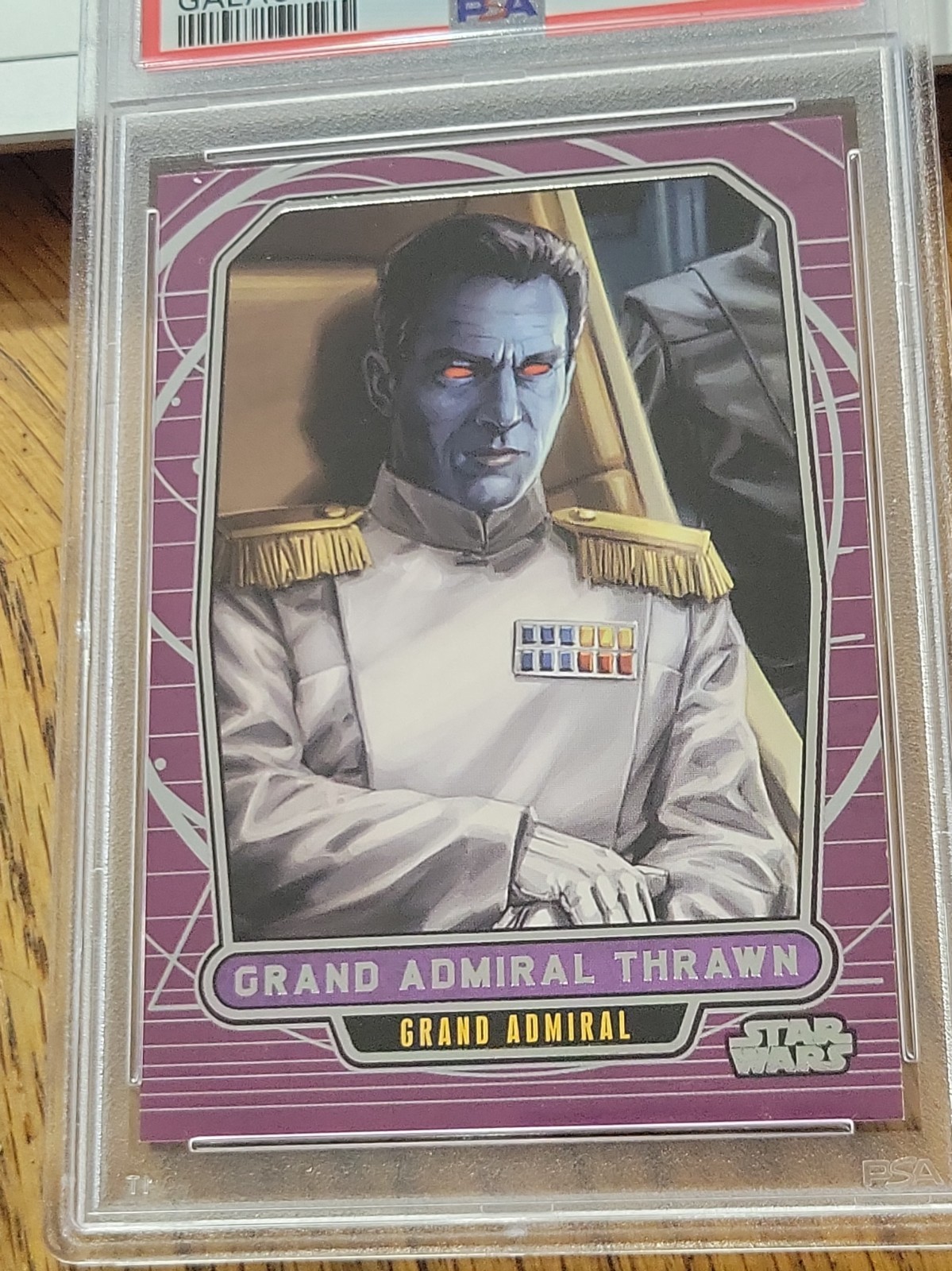 2012 Topps Star Wars Galactic Files Grand Admiral Thrawn PSA 8.5 #204 view 2