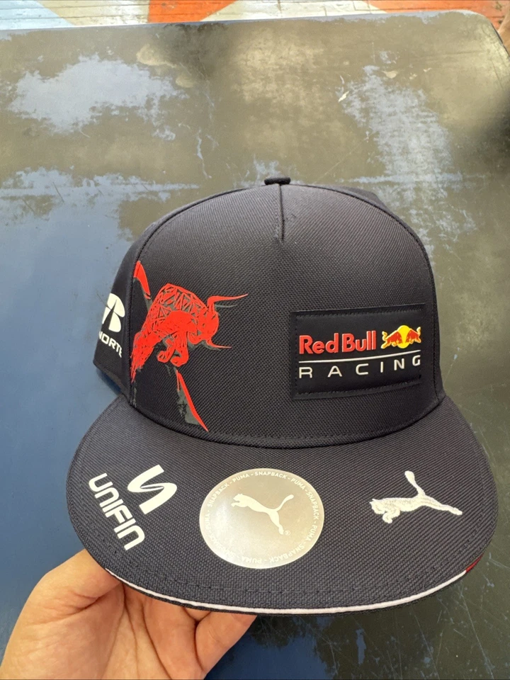Red Bull Racing Hat Cap F1 Puma #11 Sergio Perez Blue Snapback Banorte. New. - Image 2 of 4