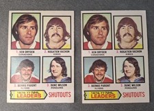 2X 1977-78 Opc #8 Ken Dryden Shutouts Leaders - Canadiens Ex+