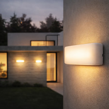 Applique LED da esterno compatto bianco IP65 3000K 11W 701lm - Linea Light