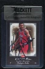 BAS 2005 Fleer Greats of the Game Kenny Walker #20 Seal of Authenticity Auto 3c7