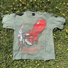 Vintage 1995 Bugs Bunny  Gossamer T-Shirt Size XL Looney Tunes Changes USA Made
