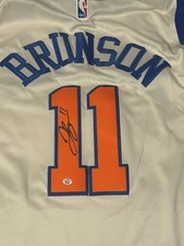 Jalen Brunson Signed Autographed NBA Pro Style Jersey New York Knicks COA MVP