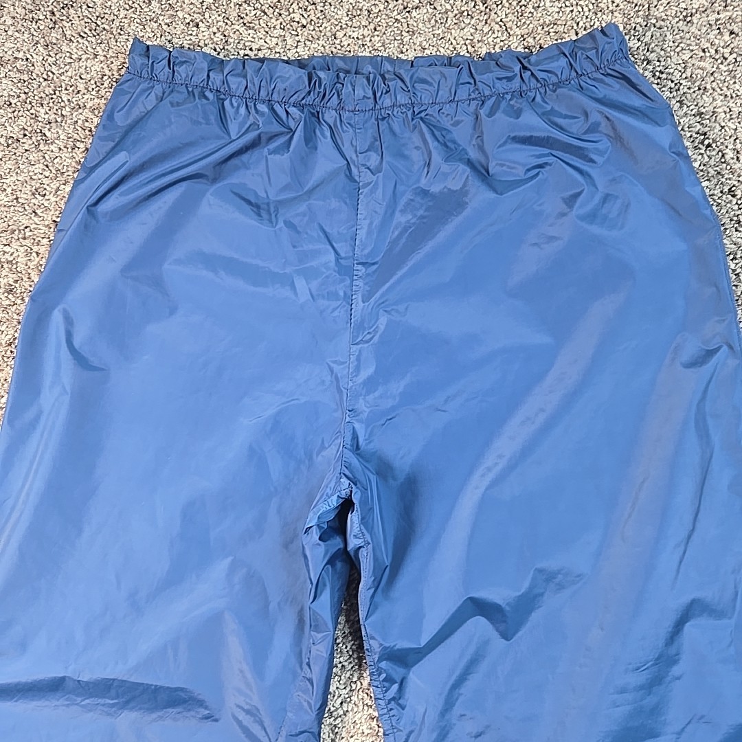 REI Gore-Tex Pants Mens Small Blue Waterproof Zip Leg Vintage Made