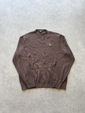 J.CREW Men's Vintage 90s 100 Cotton Crew Neck Brown Sweater Men  s Size L