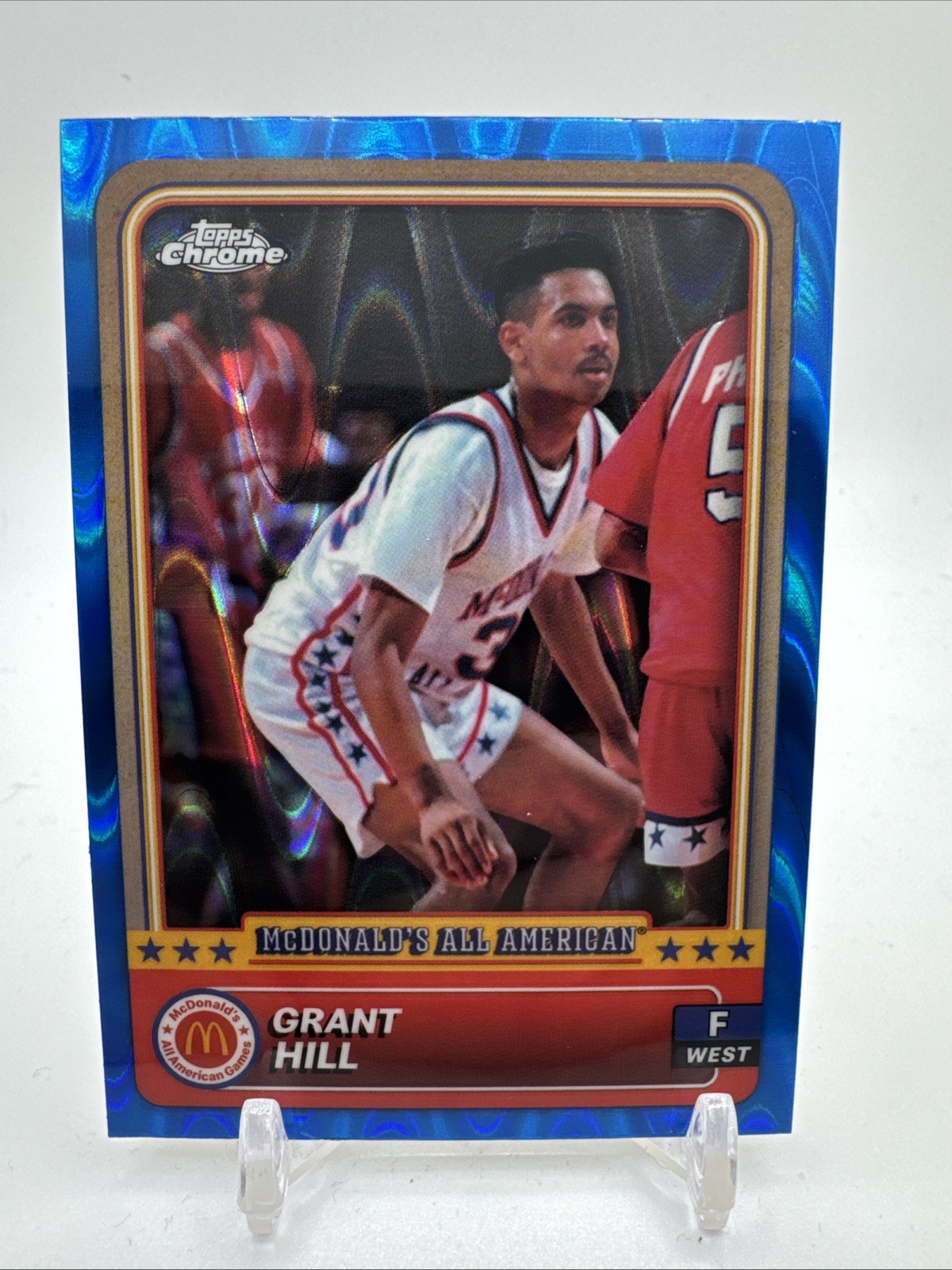2024 Topps Chrome McDonalds All-American Blue RayWave Refractor #44 Grant Hill