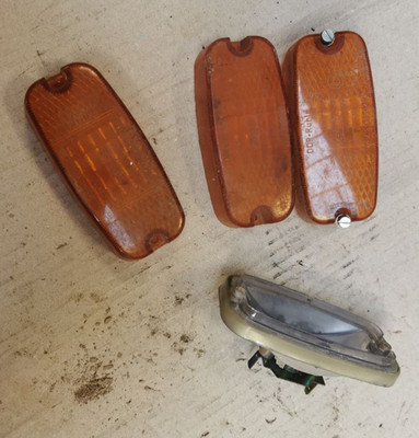 3 x Cap Flashing Light Indicator + Lamp Holder Trabant 601 GDR Product - Used