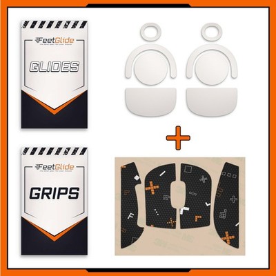 FeetGlide PTFE Mouse Skates &Grip Tape Bundle for Logitech G Pro X Superlight 2C