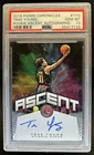 2018-19 Chronicles Trae Young Rookie Ascent Auto RC #/99 Hawks PSA 10 GEM MINT