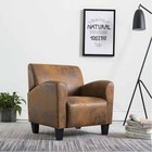 Chaise Similicuir Daim Fauteuil Siège de Salon Bureau Maison Chambre vidaXL