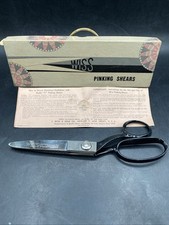 WISS Pinking Shears Scissors Model C Original Box Instructions Light Fabric Sew