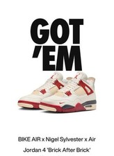 Jordan 4 x Nigel Sylvester × Bike Air,  Bric...