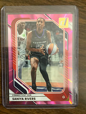  2026 DONRUSS WNBA SANIYA RIVERS PINK LASER/25- #81 CONNECTICUT SUN 