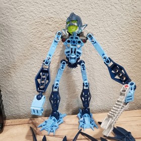 Lego Bionicle Kiina Glatorian Legends 8987 Complete w/ Canister & Manual EUC