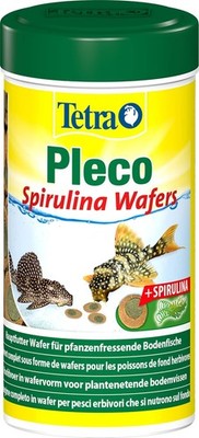 Tetra Pleco Algae Wafers - Fischfutter mit Spirulina-Algen für algenweidende