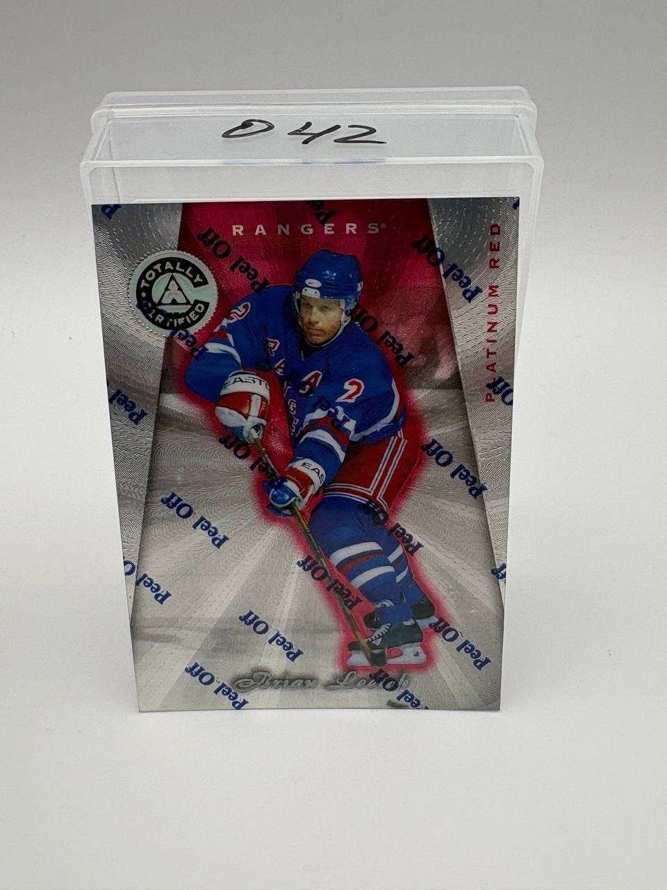 1997-98 Pinnacle Totally Certified Platinum Red #36 Brian Leetch /6199