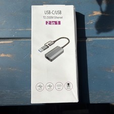 USB 3.0 to 2.5G Ethernet Adapter Type-C to RJ45 for MacBook, Laptop, iPad, Phone