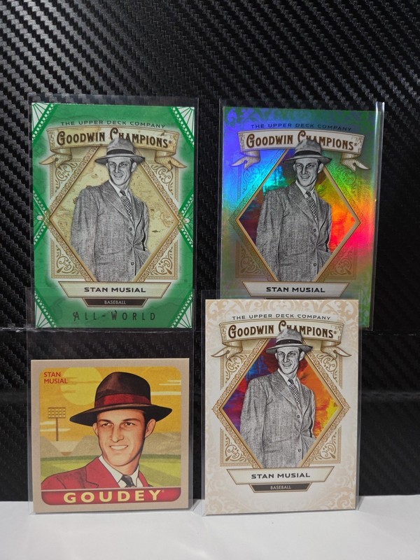 2025 UD Goodwin Champions Stan Musial All-world /99, Neon Green, Base, Goudey