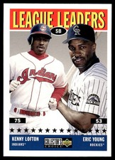 Eric Young / Kenny Lofton 1997 Collector's Choice #59 MLB READ FREE SHIPPING