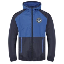 Chelsea FC Official Soccer Gift Mens Shower Jacket Windbreaker