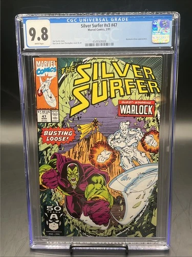 Silver Surfer #47 (Marvel Comics March 1991) CGC Graded 9.8 White Pages