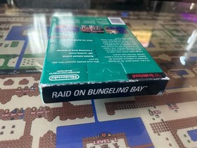 NES Nintendo Raid on Bungeling Bay CIB 5 Screw Hangtab HT Unpunched TESTED