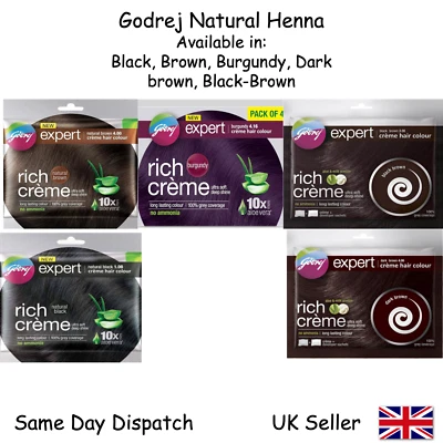 Godrej Hair Dye Expert Rich Crème Hair Colour - Black Brown Burgundy Dark Colour