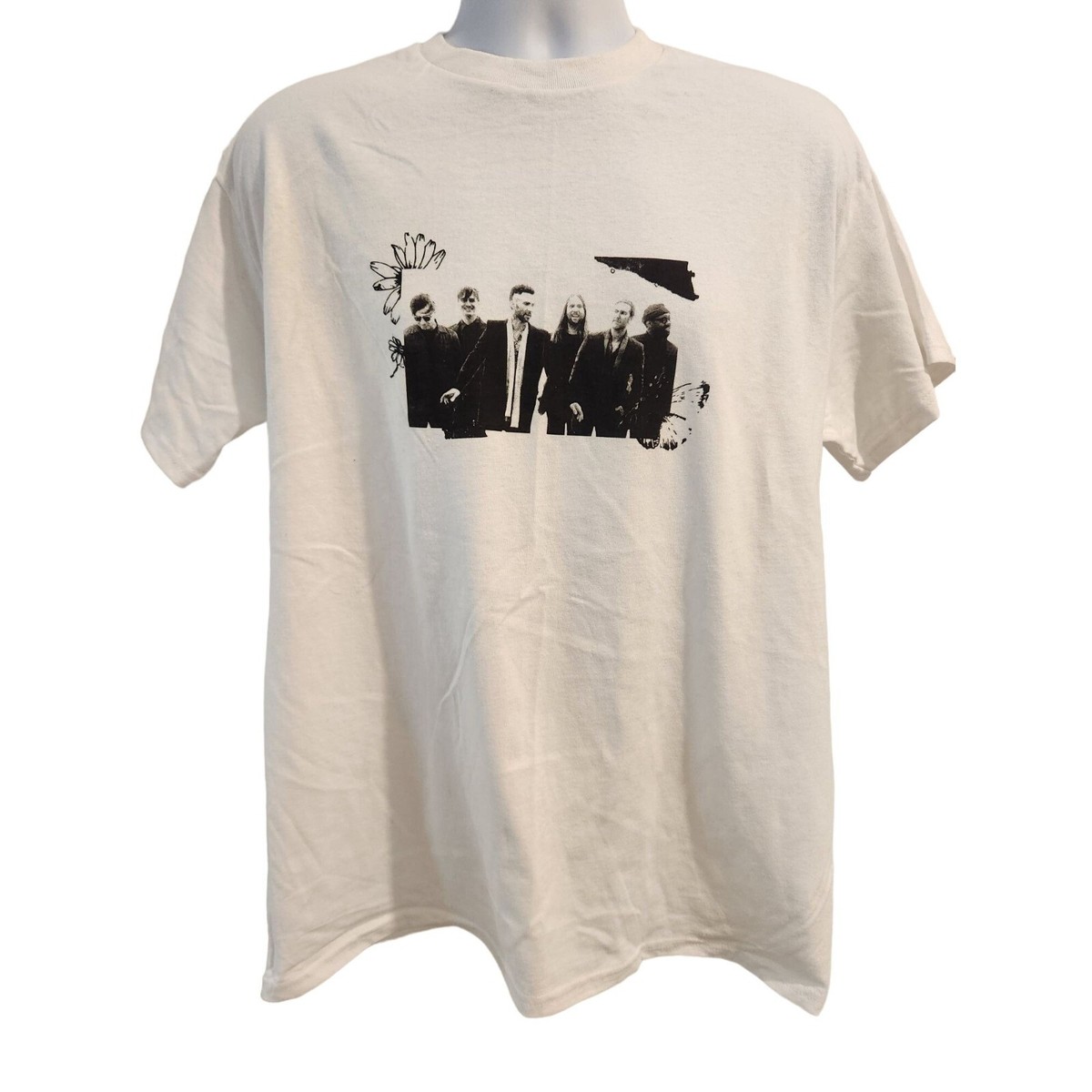 Maroon5 マルーン5　WORLD TOUR 2022　Tシャツ　WHITE Maroon 5 White Graphic Band Tshirt L World Tour 2022 Rock