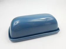 Threshold Stoneware Covered Butter Dish - Camden Blue - Great Shape!