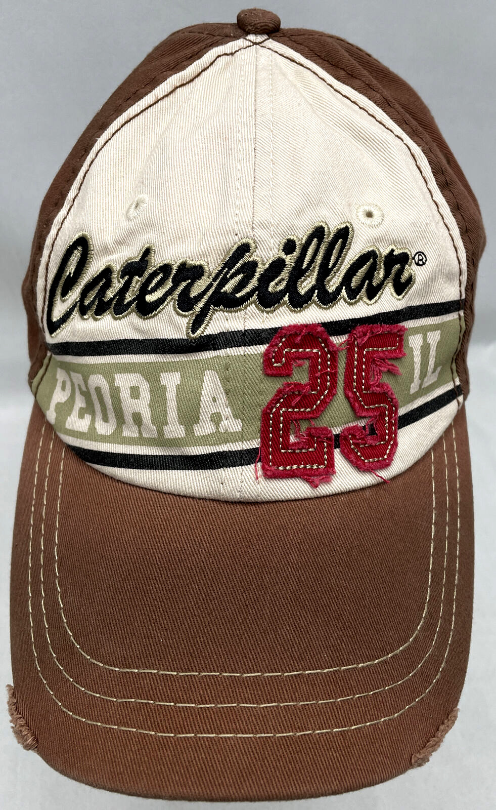Brown CAT Caterpillar Adjustable Strapback Trucke… - image 2