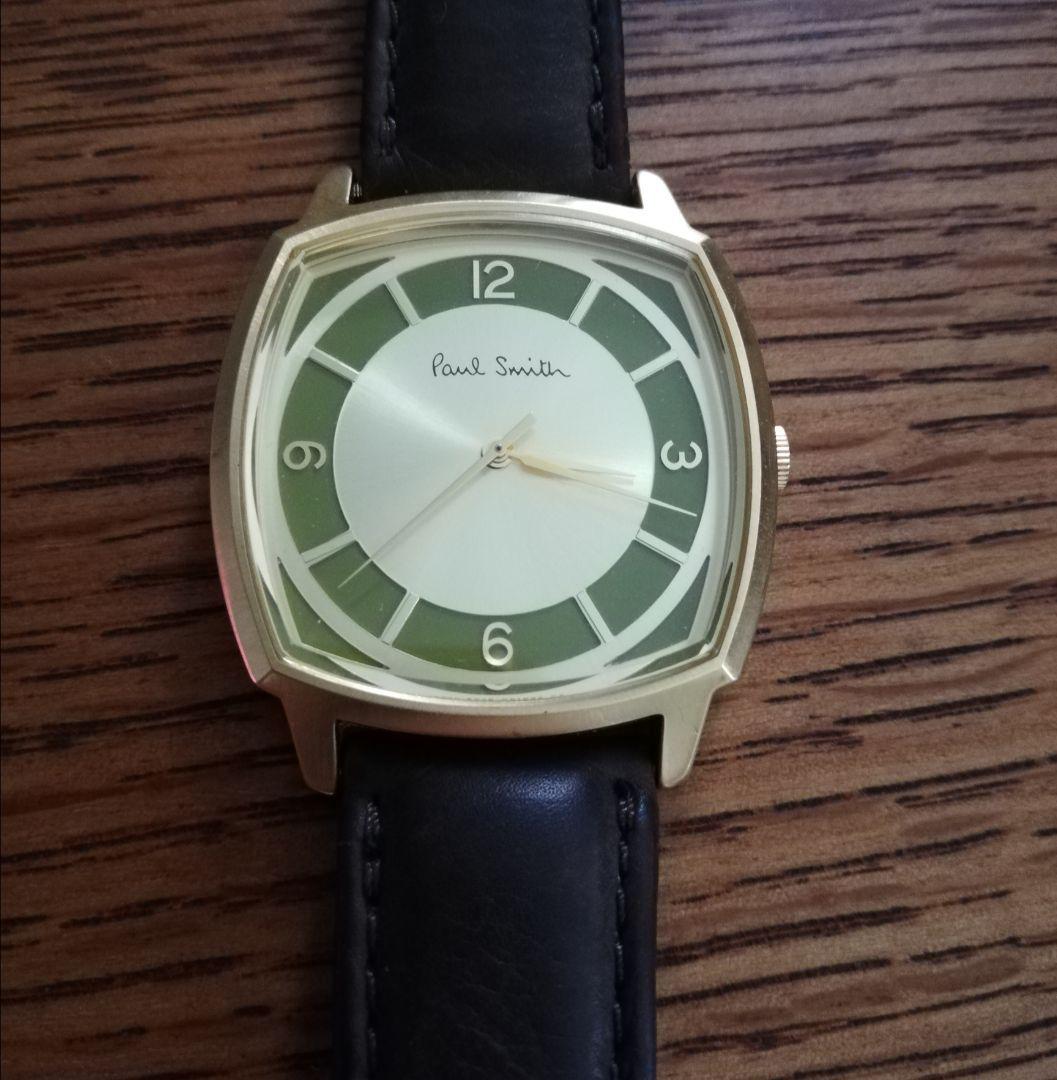 Men's Wristwatch Paul Smith 1995 Model 481235 Green Quartz Leather