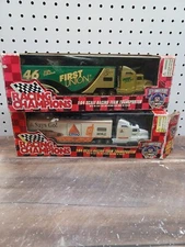 2 Racing Champions NASCAR  1/64 Diecast Hauler Citgo & First Union
