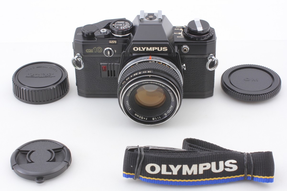 美品　OLYMPUS OM-10 F1.8 50mm フィルムカメラ OLYMPUS OM10 ブラック / Zuiko MC AUTO-S 50mm F1.8 オリンパス