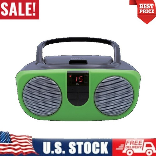 Portable CD Radio Boombox AM/FM Tuner Aux Input Clear Sound 3.5mm ...