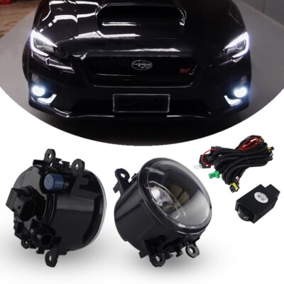 #ad Clear Lens Fog Lights w Bulbs amp; Switch Harness Kit For 2015 2017 Subaru WRX $34.99