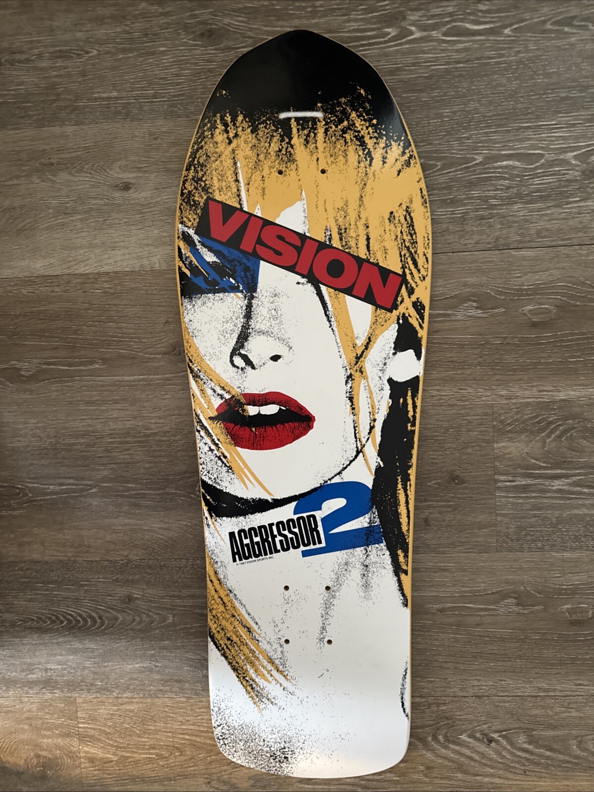 Vision Skateboard Deck Aggressor 2 Yellow 10.25