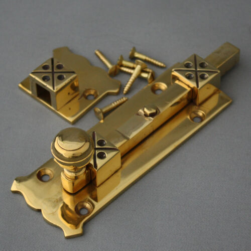 Boulon de porte en laiton arts et métiers - Photo 3 sur 5