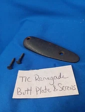 T/C BUTT PLATE W/ SCREWS RENEGADE Thompson Center VINTAGE GUN PARTS MUZZLELOADER