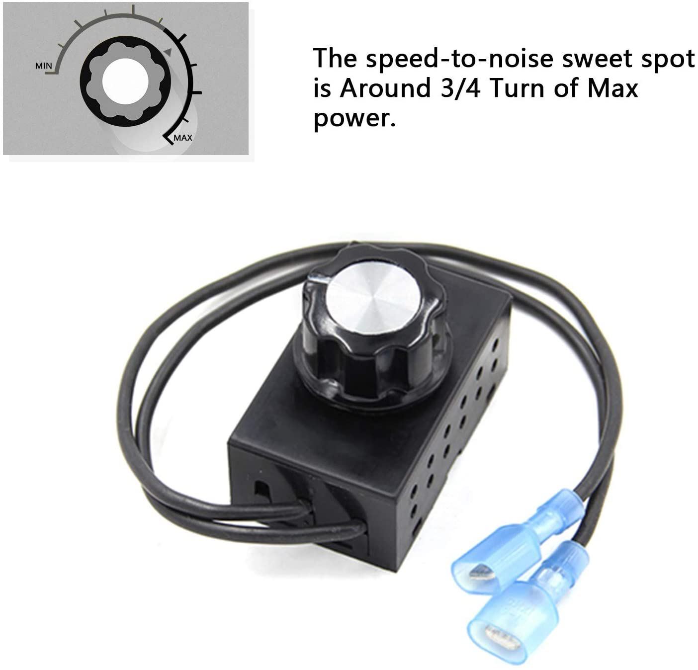 Fireplace Stove Blower Fan Blower Rheostat Speed On/Off Switch Fan