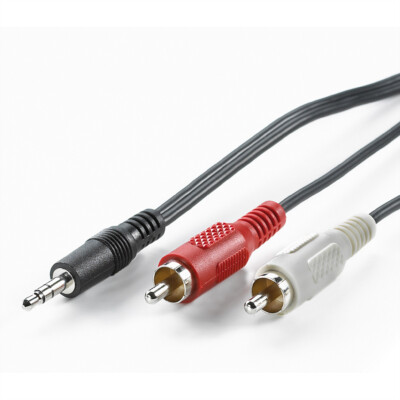 Cinch-Kabel - 3,5mm (Stecker)-zu-Cinch (2x Stecker) Kabel, 1,5m