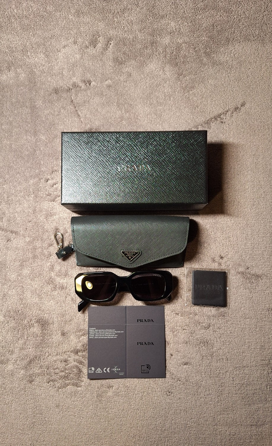 Prada Symbole Sunglasses with Slate Gray Lenses