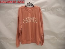 NWT - Goodfellow  Co Men's Apricot Glaze Crewneck Pullover Sweatshirt, Size L