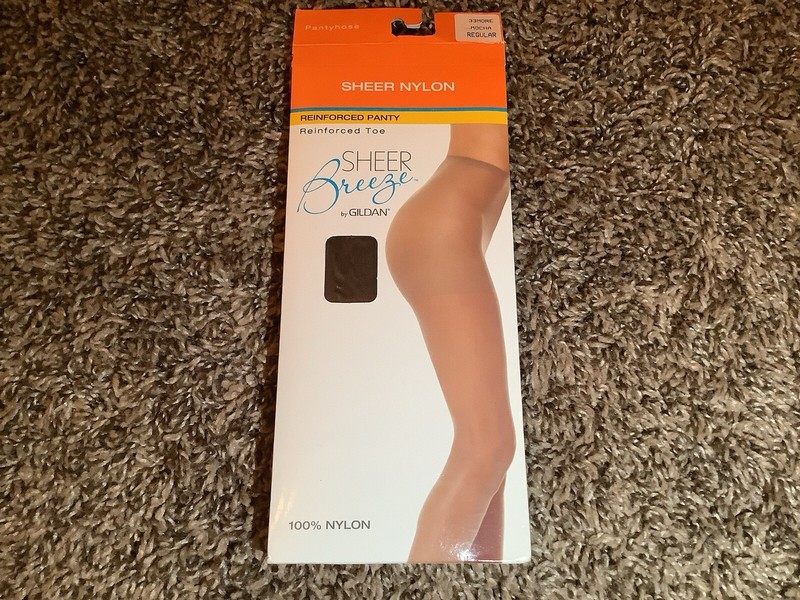 Sheer Breeze by Gildan sheer reinforced pantyhose, color mocha, size: Regular