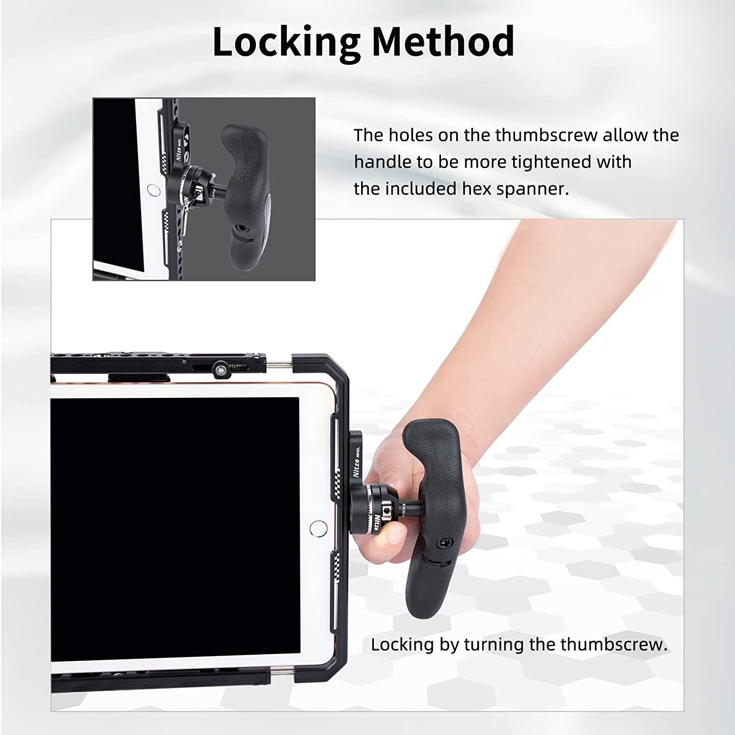 Nitze Left n Right Side Handles with ARRI Rosette for Camera Field Monitor Cage