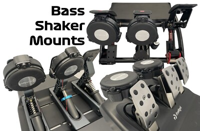 Dayton TT25 Bass Shaker Mounts for Sim Pedals Logitech Fanatec Buttkicker Simhub